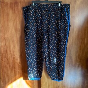 Madewell Prairie Posies Track Trousers | Floral Print Pants | Women’s Plus XXL